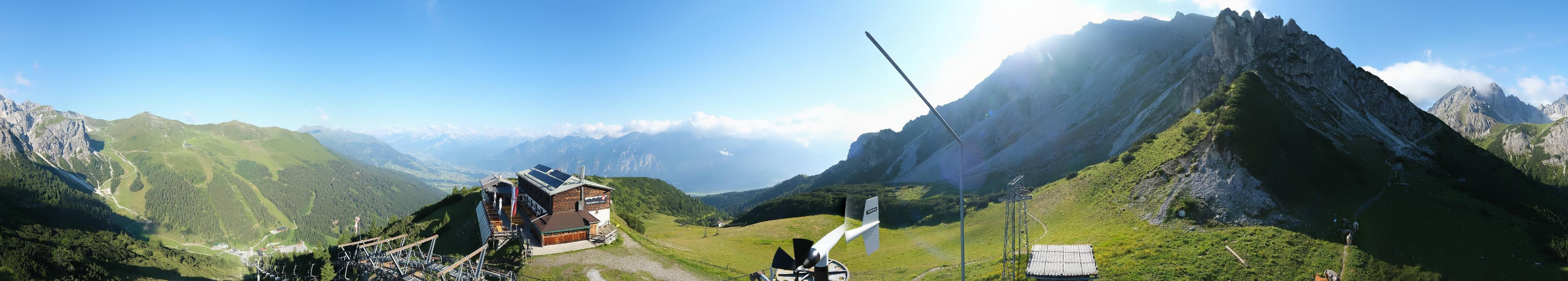 Archiv Foto Webcam Axams: Blick vom Birgitzköpflhaus