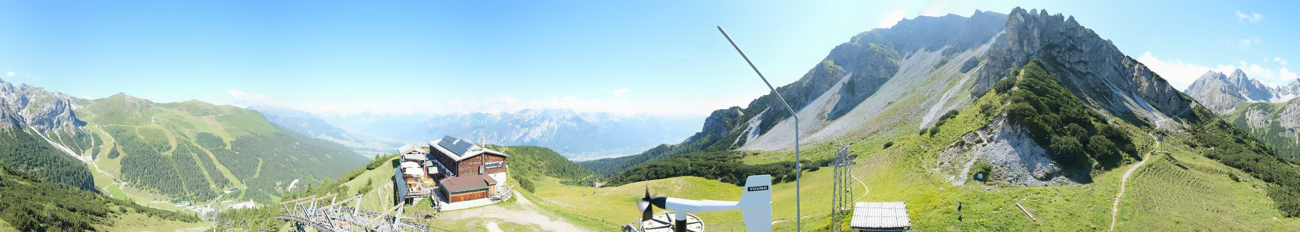 Archiv Foto Webcam Axams: Blick vom Birgitzköpflhaus