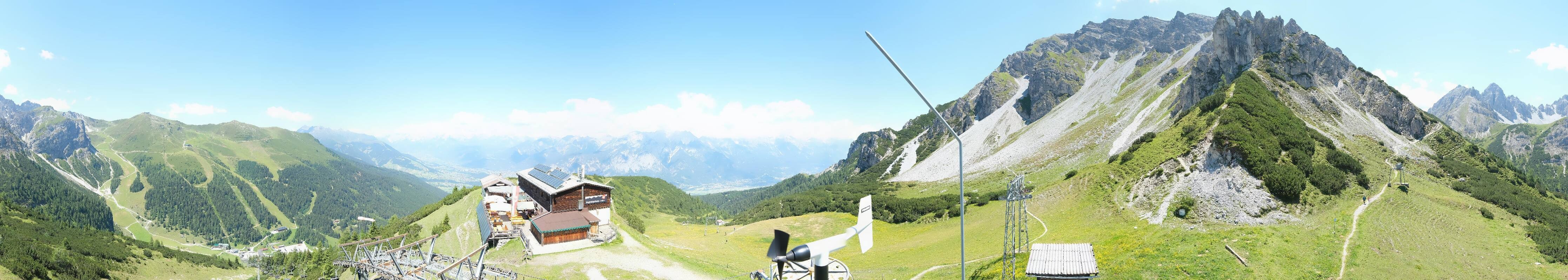 Archiv Foto Webcam Axams: Blick vom Birgitzköpflhaus
