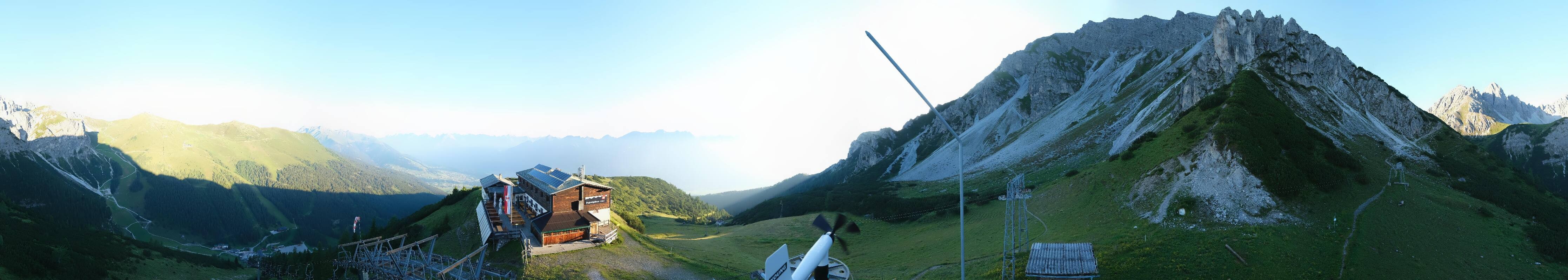 Archiv Foto Webcam Axams: Blick vom Birgitzköpflhaus