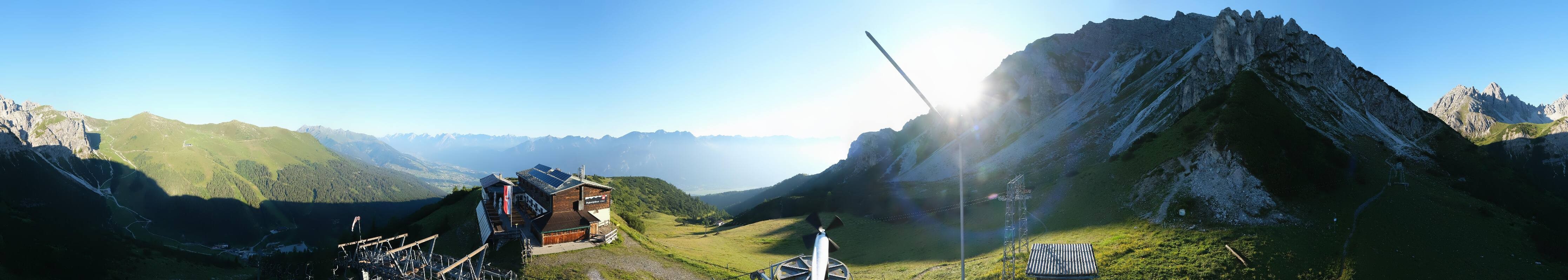Archiv Foto Webcam Axams: Blick vom Birgitzköpflhaus