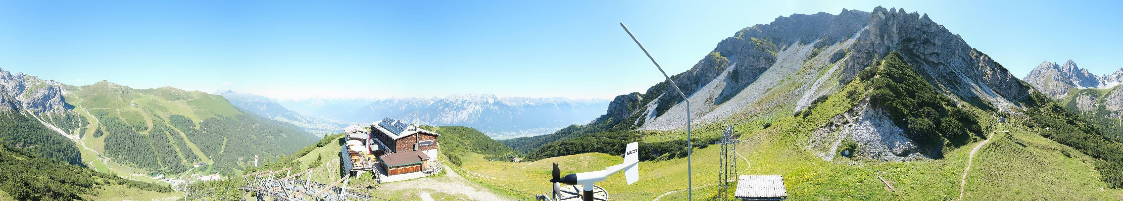 Archiv Foto Webcam Axams: Blick vom Birgitzköpflhaus