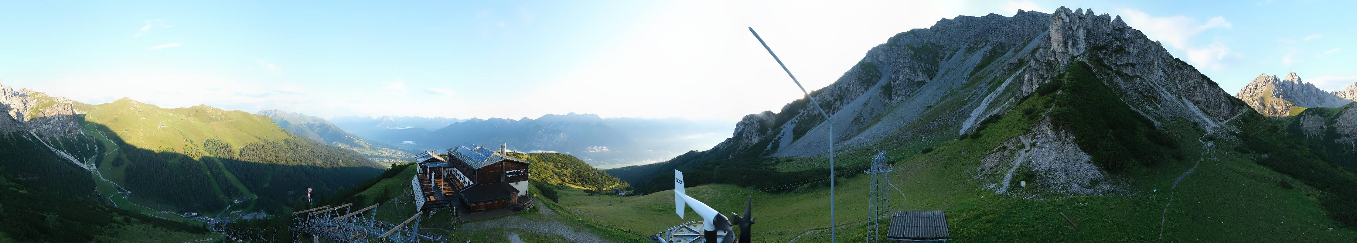 Archiv Foto Webcam Axams: Blick vom Birgitzköpflhaus