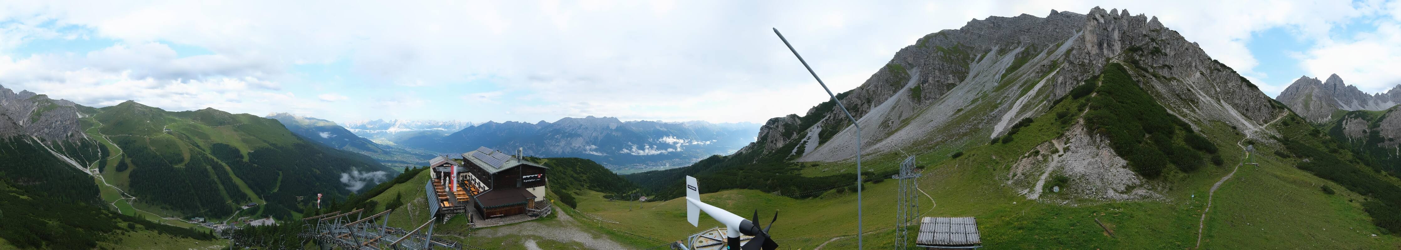 Archiv Foto Webcam Axams: Blick vom Birgitzköpflhaus