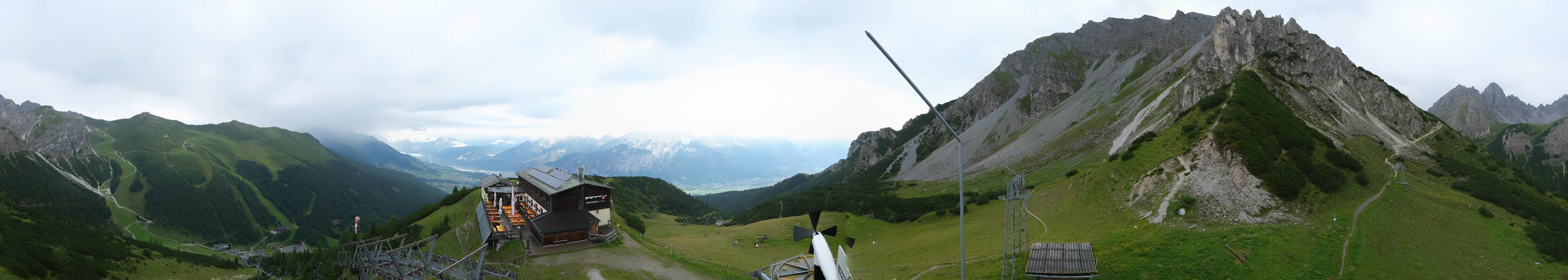 Archiv Foto Webcam Axams: Blick vom Birgitzköpflhaus