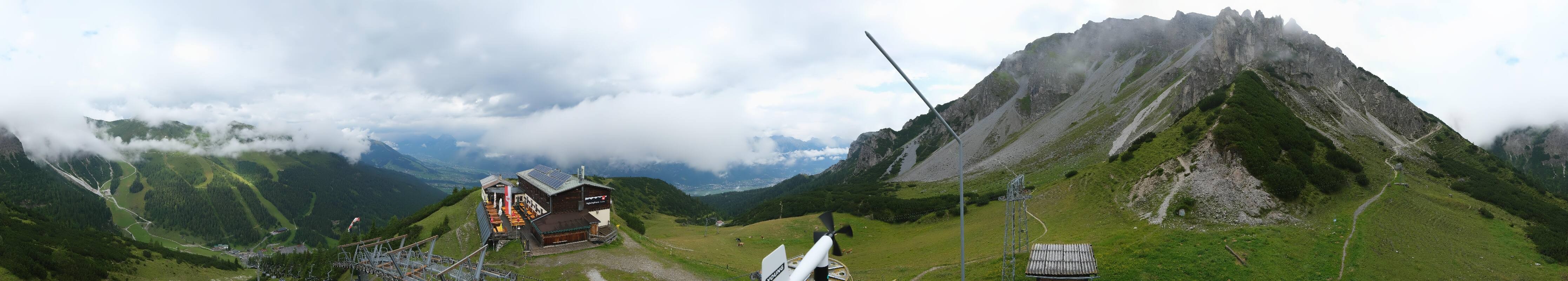Archiv Foto Webcam Axams: Blick vom Birgitzköpflhaus