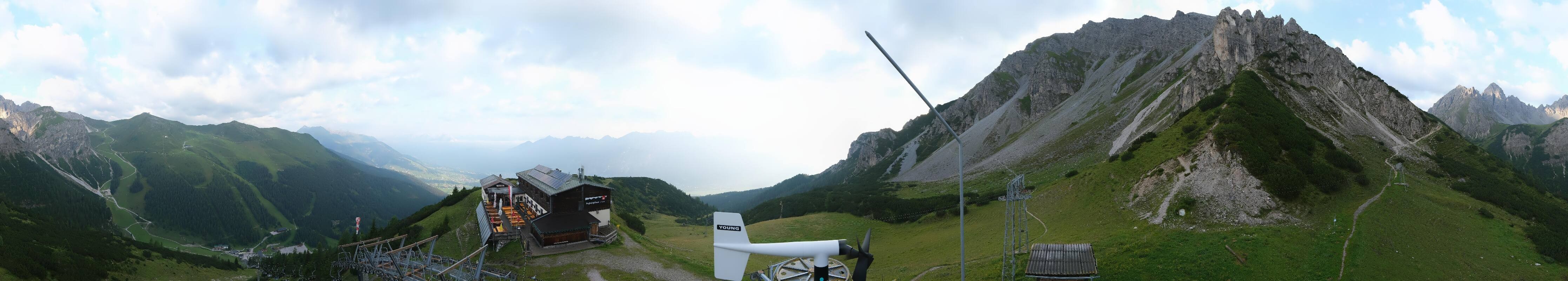 Archiv Foto Webcam Axams: Blick vom Birgitzköpflhaus
