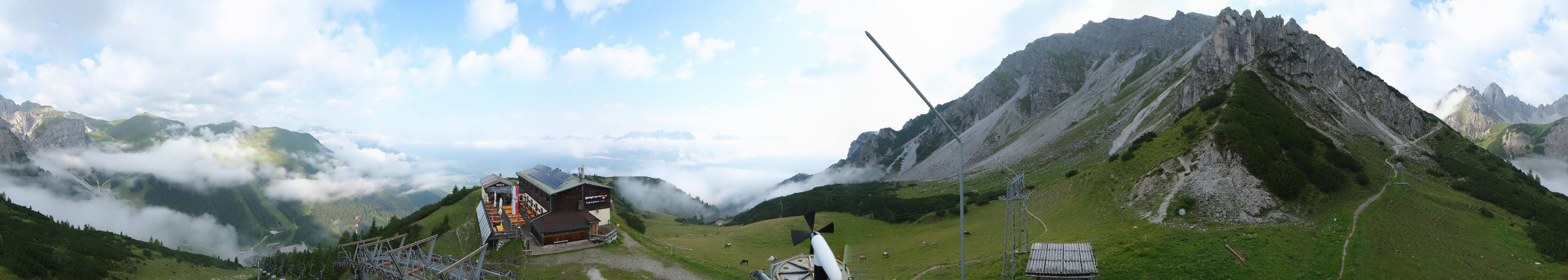 Archiv Foto Webcam Axams: Blick vom Birgitzköpflhaus