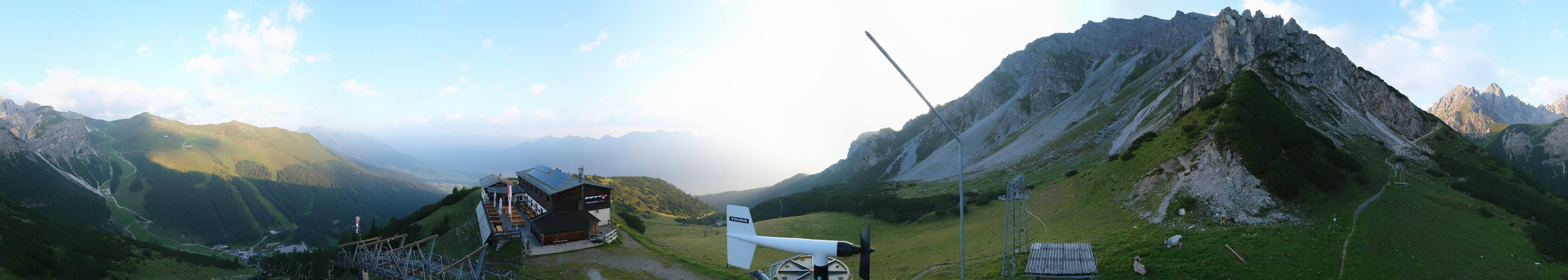 Archiv Foto Webcam Axams: Blick vom Birgitzköpflhaus