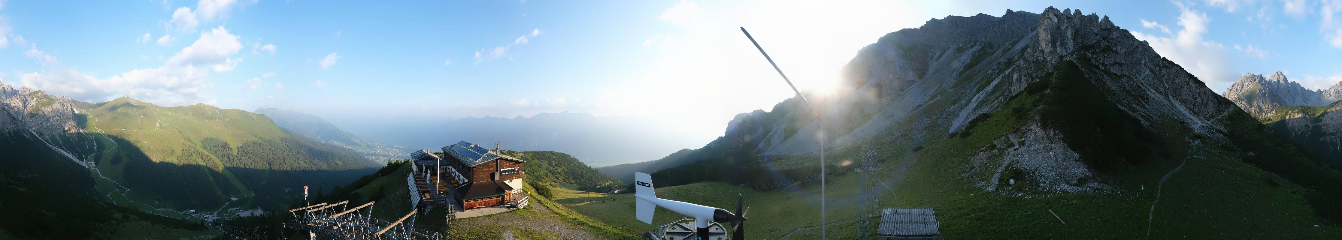 Archiv Foto Webcam Axams: Blick vom Birgitzköpflhaus