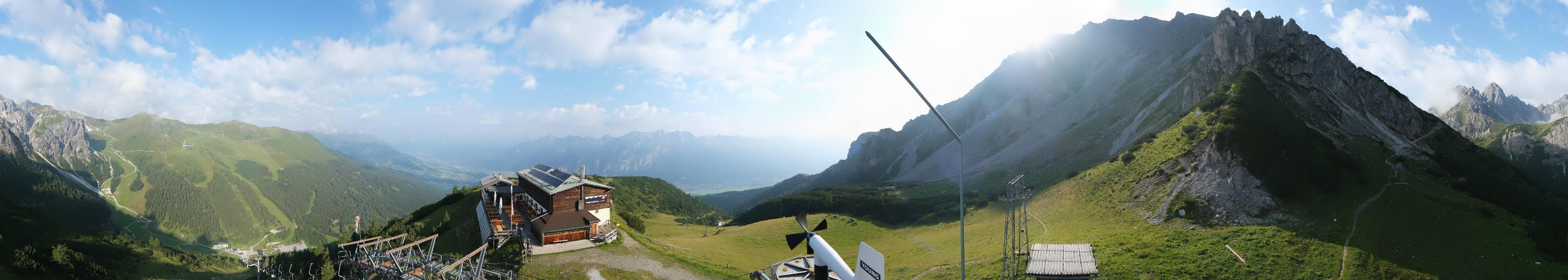 Archiv Foto Webcam Axams: Blick vom Birgitzköpflhaus