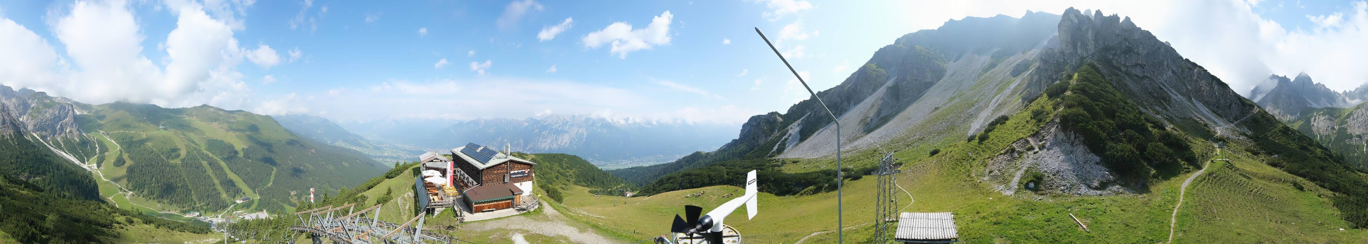 Archiv Foto Webcam Axams: Blick vom Birgitzköpflhaus
