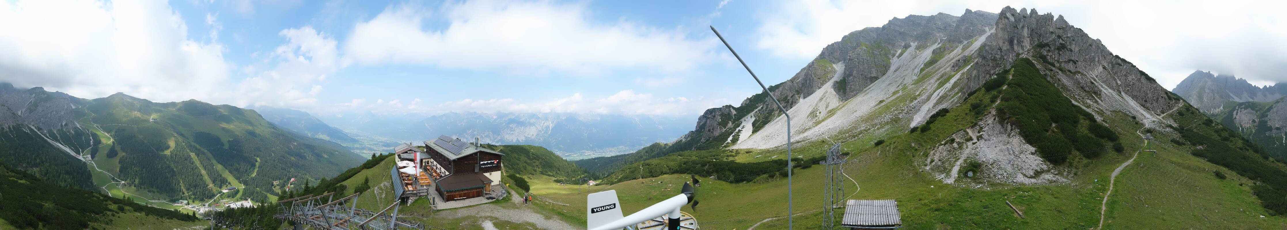Archiv Foto Webcam Axams: Blick vom Birgitzköpflhaus