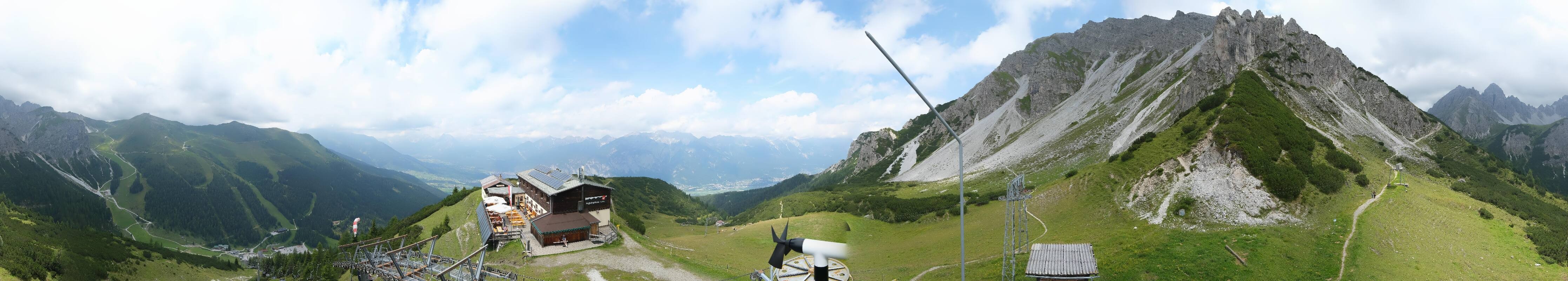 Archiv Foto Webcam Axams: Blick vom Birgitzköpflhaus