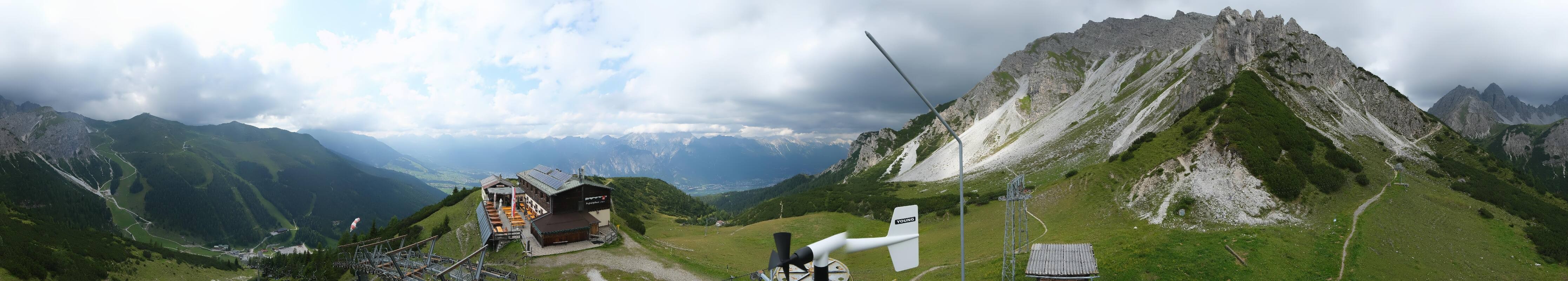 Archiv Foto Webcam Axams: Blick vom Birgitzköpflhaus