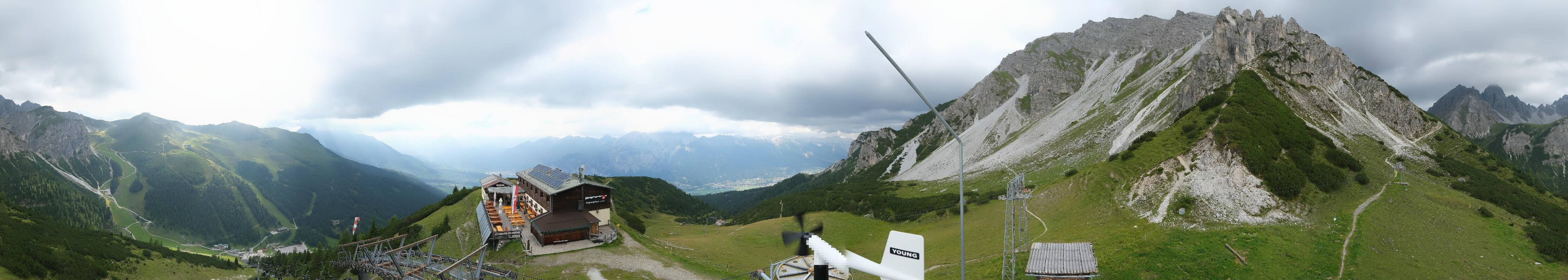 Archiv Foto Webcam Axams: Blick vom Birgitzköpflhaus