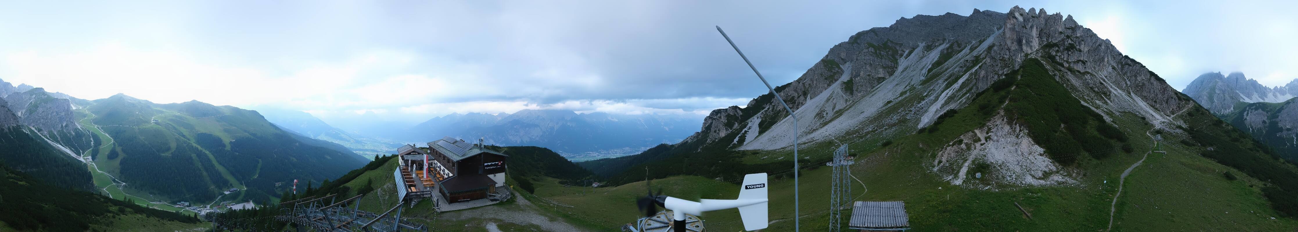 Archiv Foto Webcam Axams: Blick vom Birgitzköpflhaus