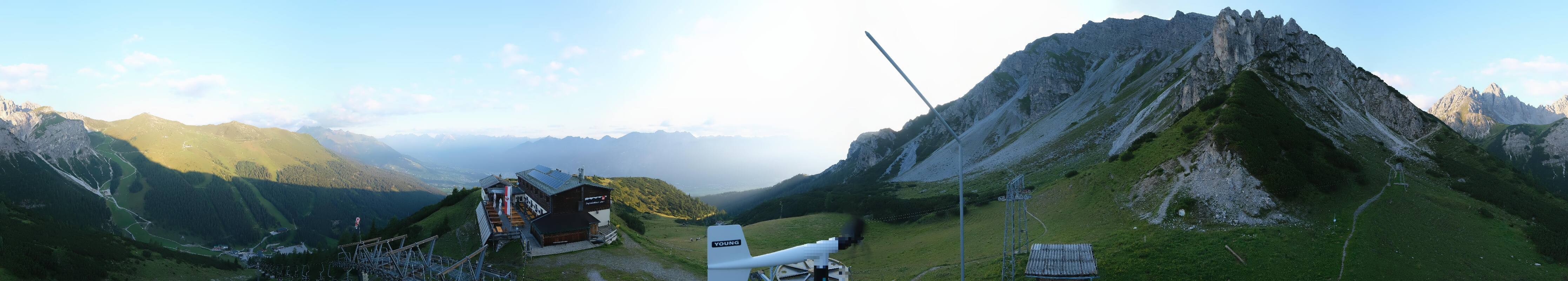 Archiv Foto Webcam Axams: Blick vom Birgitzköpflhaus