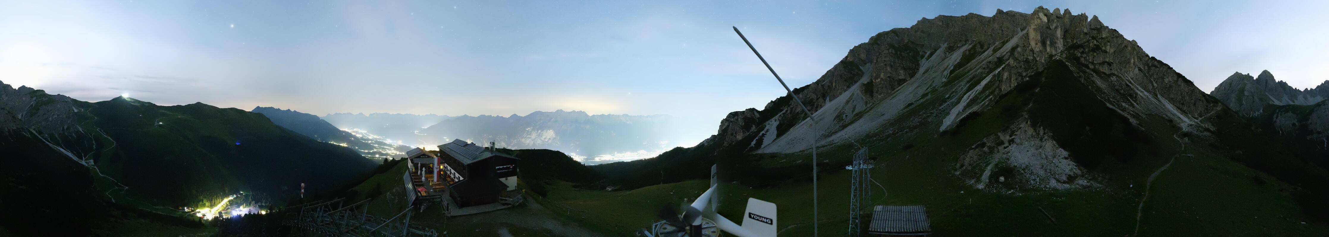 Archiv Foto Webcam Axams: Blick vom Birgitzköpflhaus