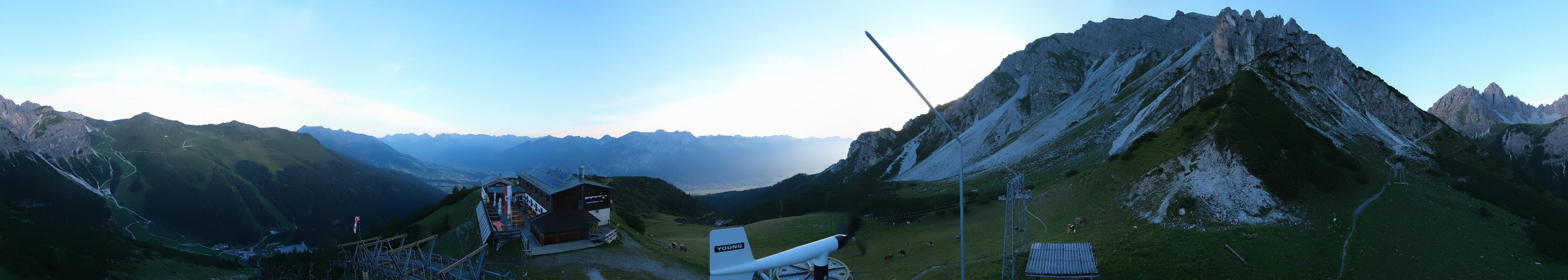 Archiv Foto Webcam Axams: Blick vom Birgitzköpflhaus