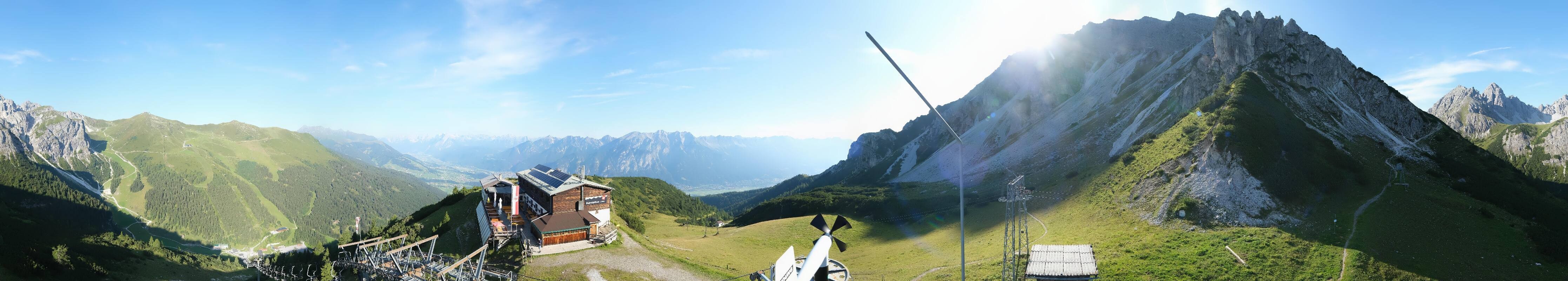 Archiv Foto Webcam Axams: Blick vom Birgitzköpflhaus