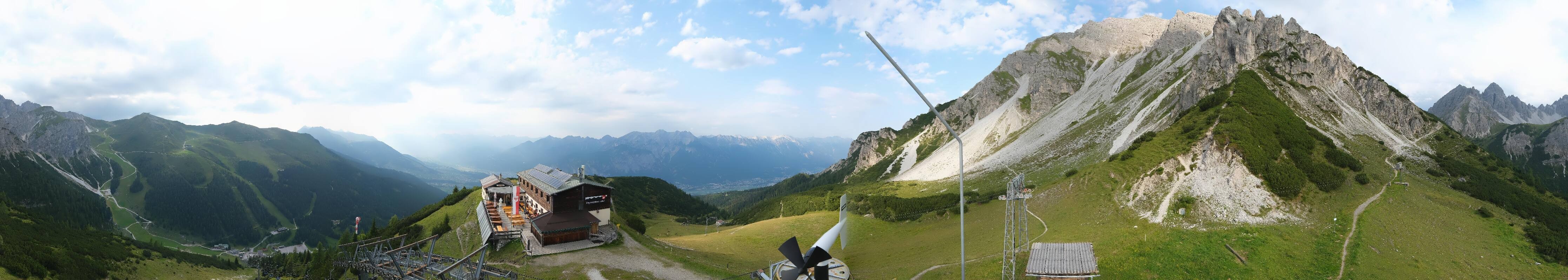 Archiv Foto Webcam Axams: Blick vom Birgitzköpflhaus