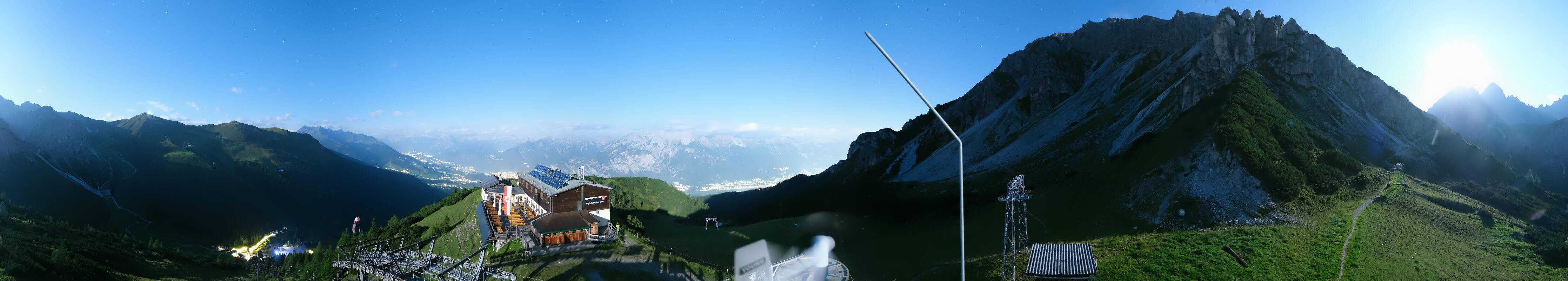 Archiv Foto Webcam Axams: Blick vom Birgitzköpflhaus