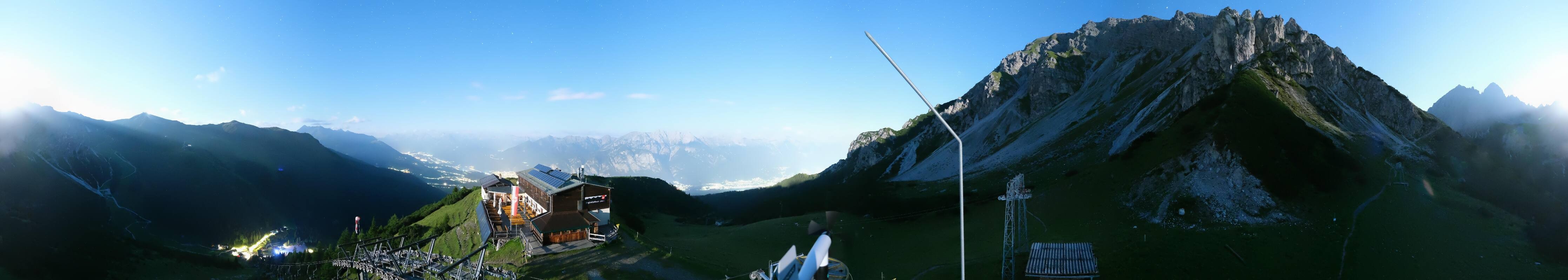 Archiv Foto Webcam Axams: Blick vom Birgitzköpflhaus