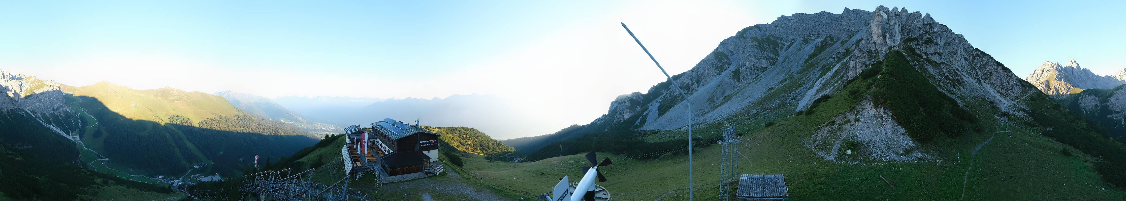 Archiv Foto Webcam Axams: Blick vom Birgitzköpflhaus