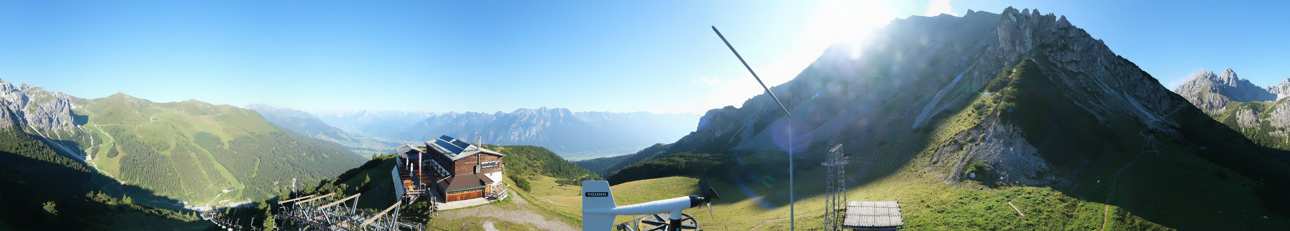 Archiv Foto Webcam Axams: Blick vom Birgitzköpflhaus