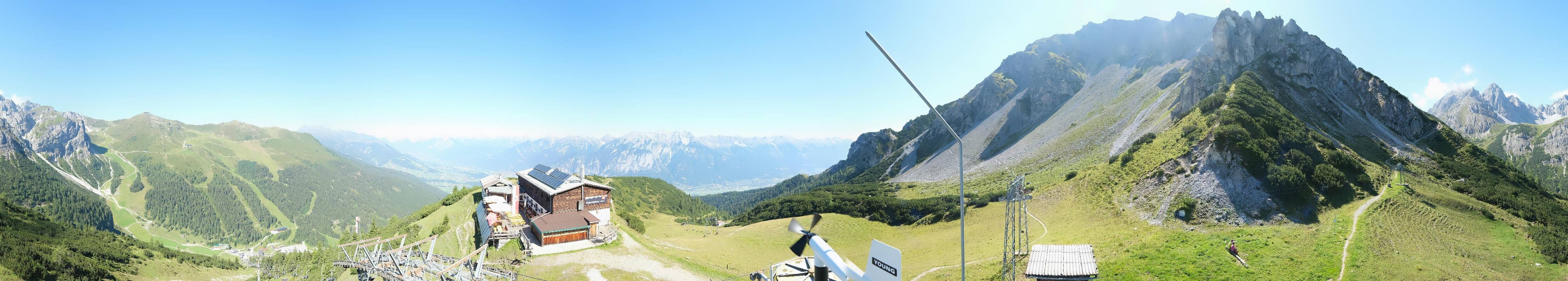 Archiv Foto Webcam Axams: Blick vom Birgitzköpflhaus