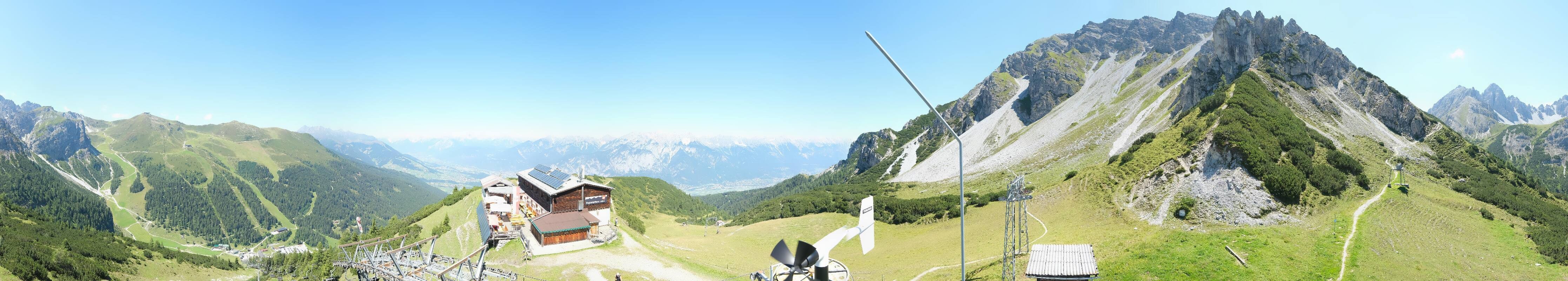 Archiv Foto Webcam Axams: Blick vom Birgitzköpflhaus