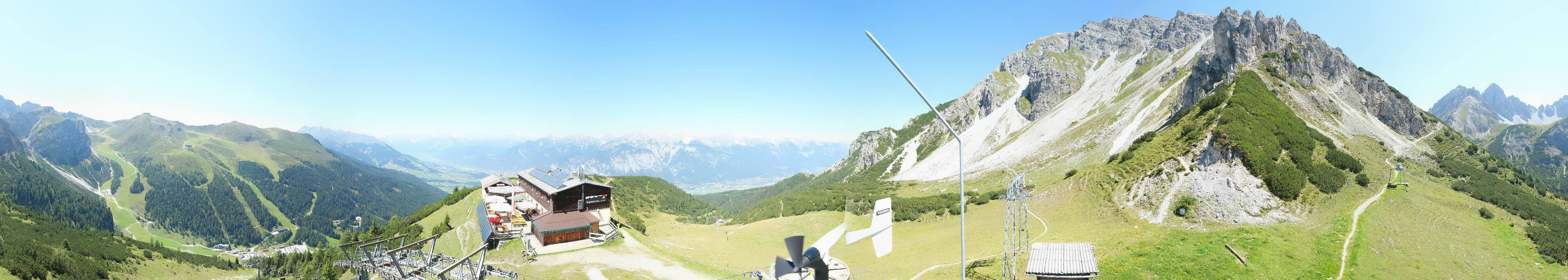 Archiv Foto Webcam Axams: Blick vom Birgitzköpflhaus