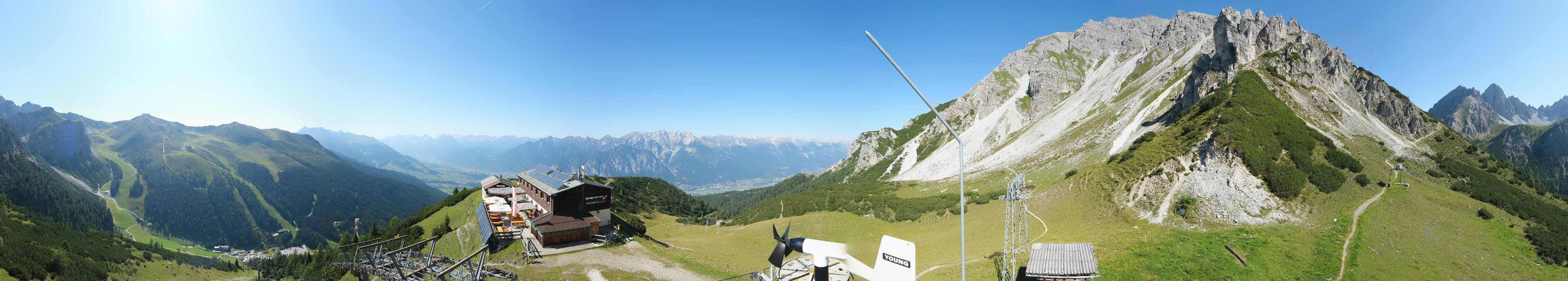 Archiv Foto Webcam Axams: Blick vom Birgitzköpflhaus