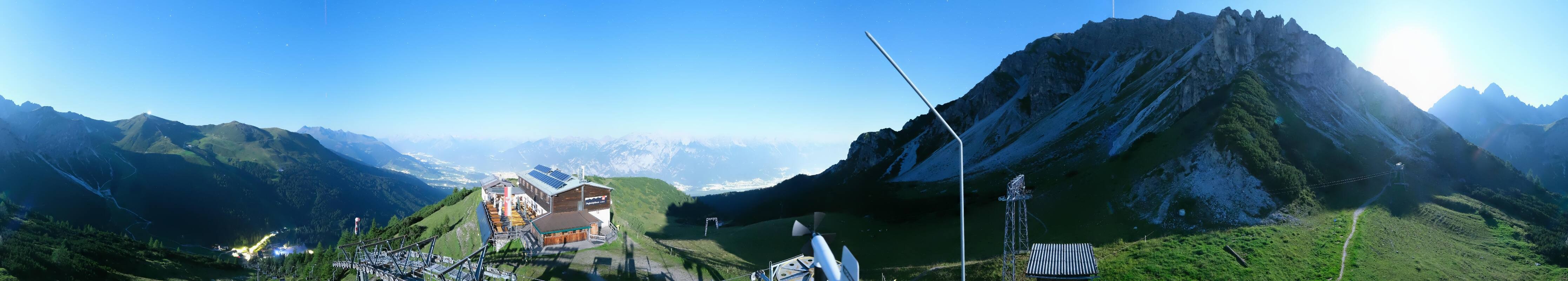 Archiv Foto Webcam Axams: Blick vom Birgitzköpflhaus