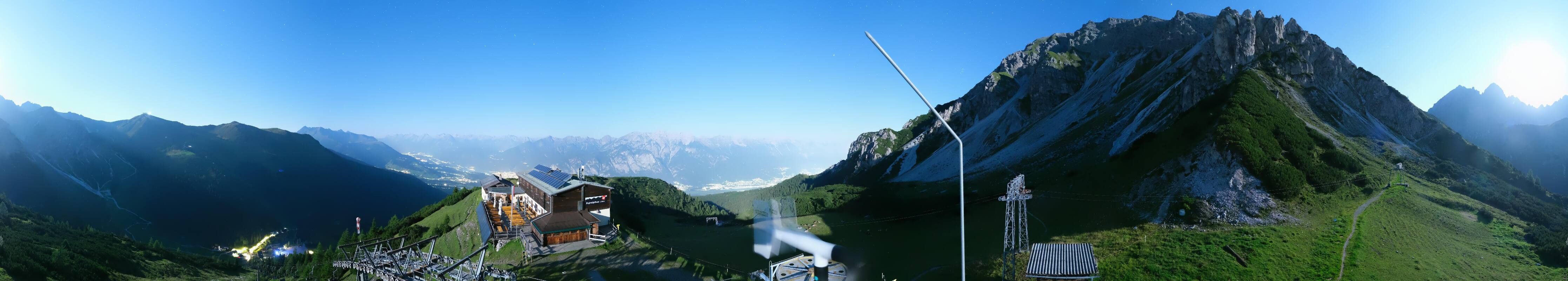 Archiv Foto Webcam Axams: Blick vom Birgitzköpflhaus