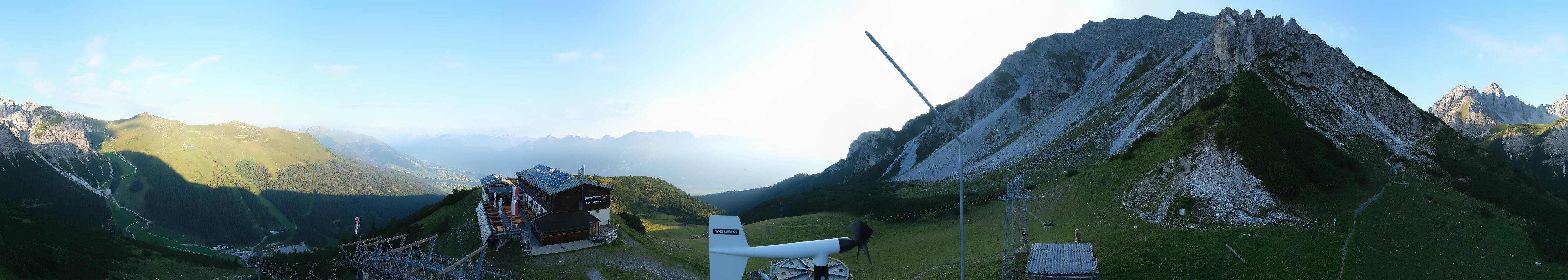 Archiv Foto Webcam Axams: Blick vom Birgitzköpflhaus