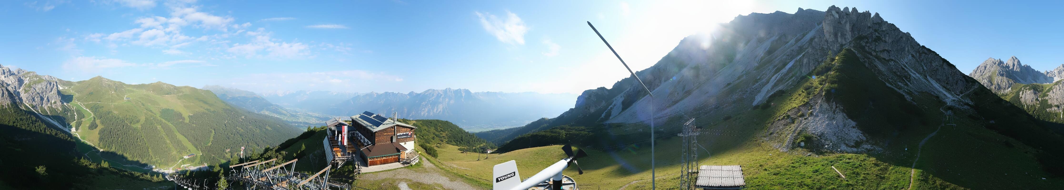 Archiv Foto Webcam Axams: Blick vom Birgitzköpflhaus