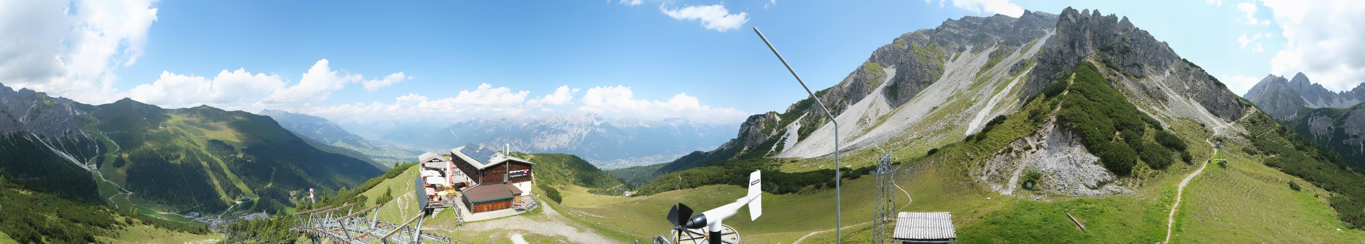 Archiv Foto Webcam Axams: Blick vom Birgitzköpflhaus