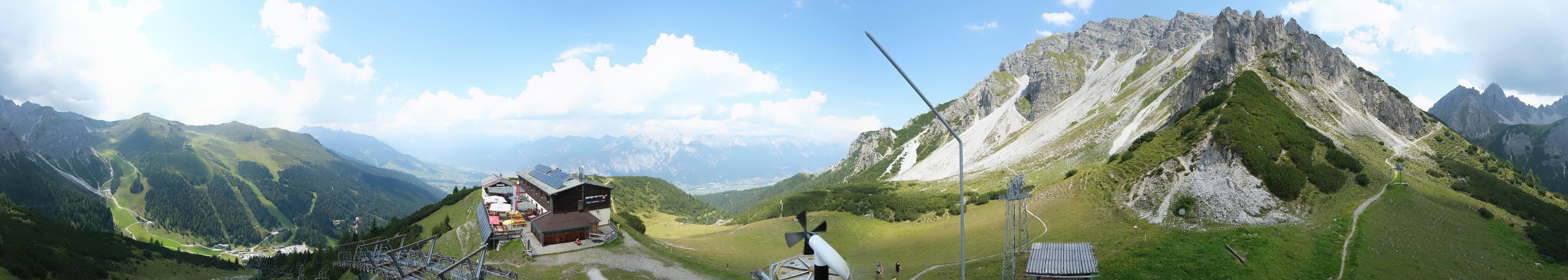 Archiv Foto Webcam Axams: Blick vom Birgitzköpflhaus