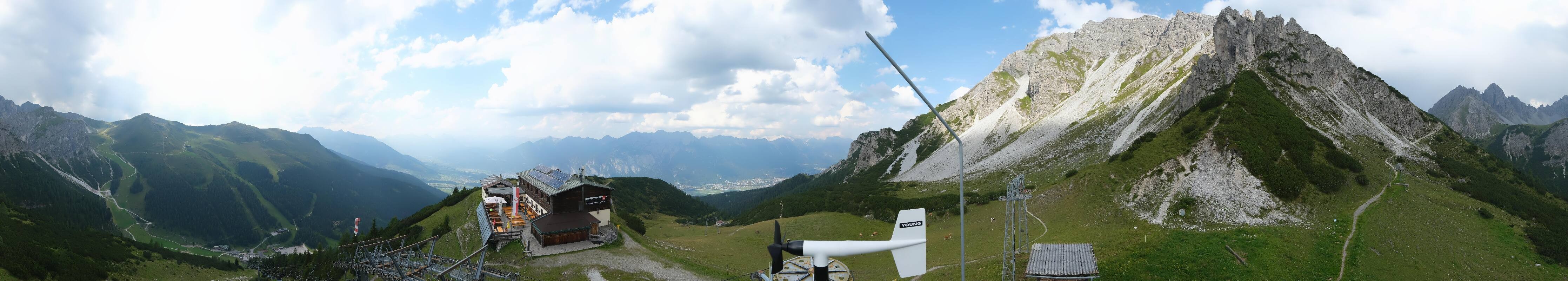 Archiv Foto Webcam Axams: Blick vom Birgitzköpflhaus