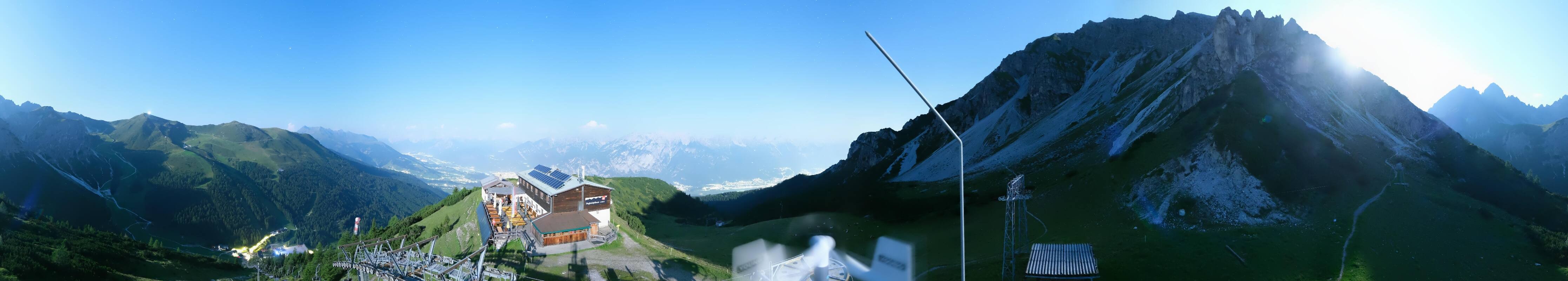 Archiv Foto Webcam Axams: Blick vom Birgitzköpflhaus