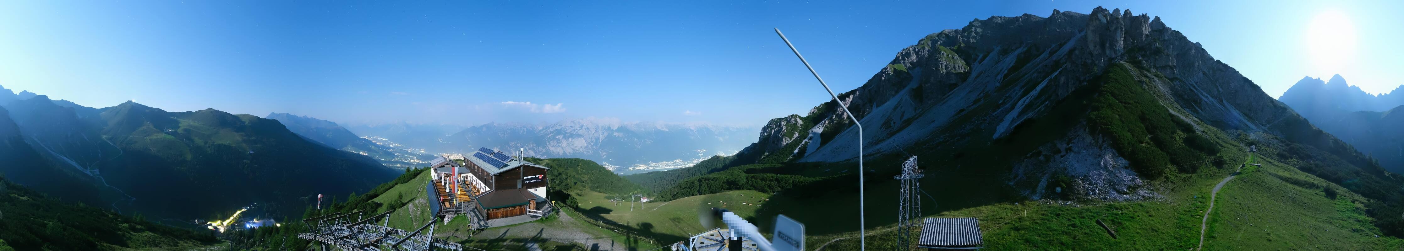 Archiv Foto Webcam Axams: Blick vom Birgitzköpflhaus