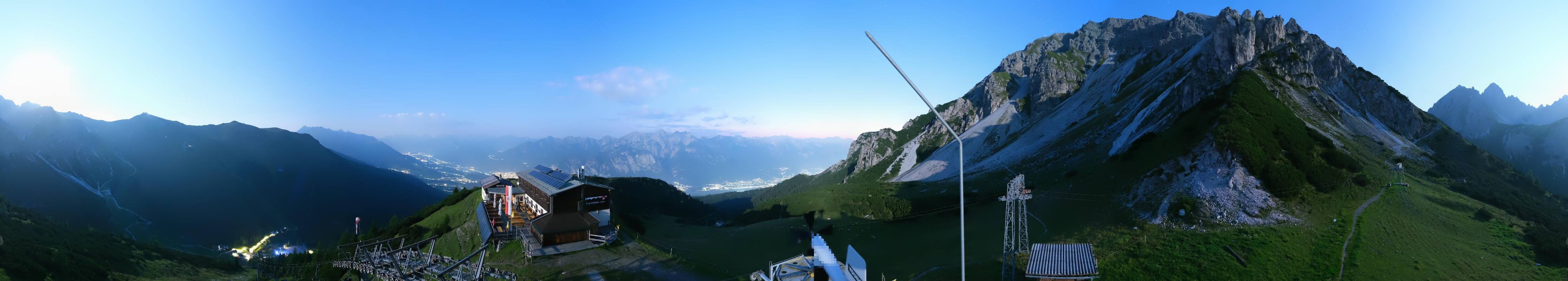 Archiv Foto Webcam Axams: Blick vom Birgitzköpflhaus