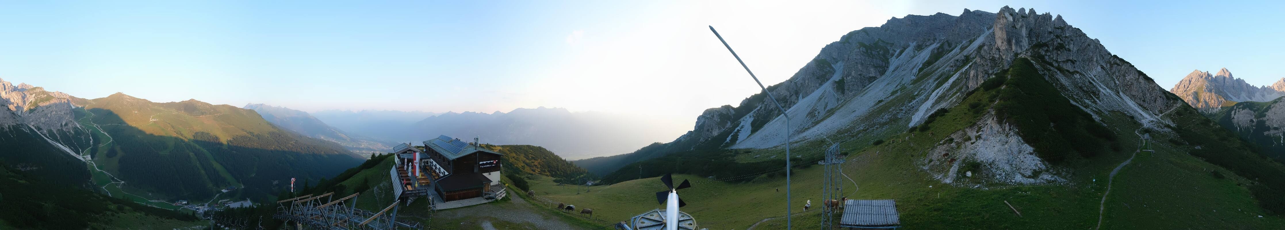 Archiv Foto Webcam Axams: Blick vom Birgitzköpflhaus