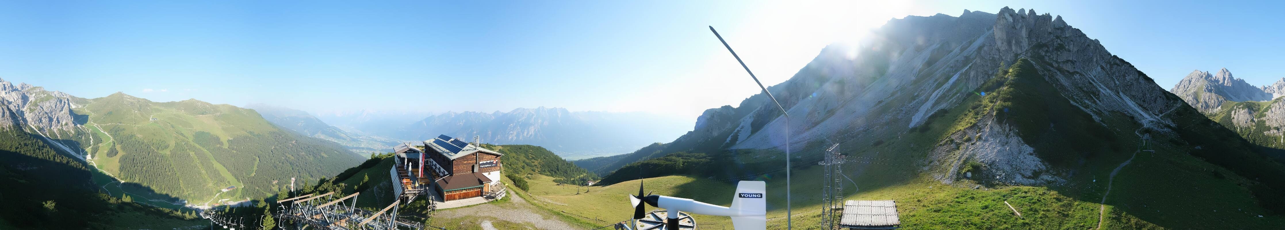 Archiv Foto Webcam Axams: Blick vom Birgitzköpflhaus