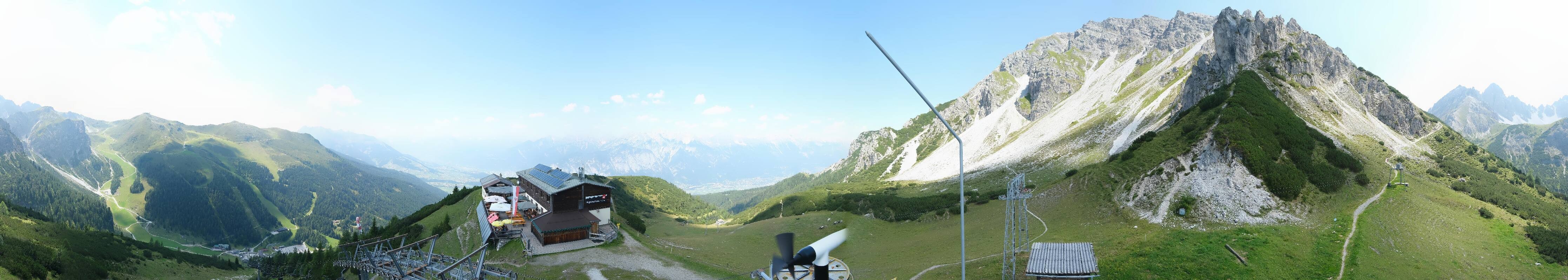 Archiv Foto Webcam Axams: Blick vom Birgitzköpflhaus