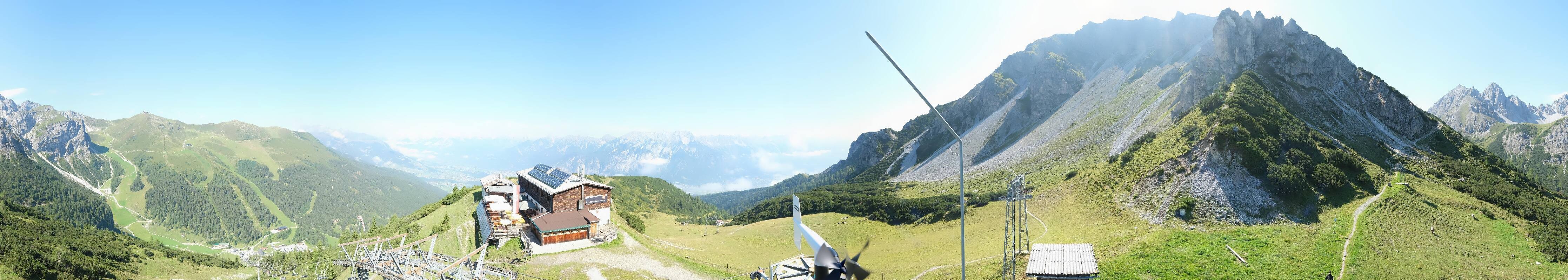 Archiv Foto Webcam Axams: Blick vom Birgitzköpflhaus