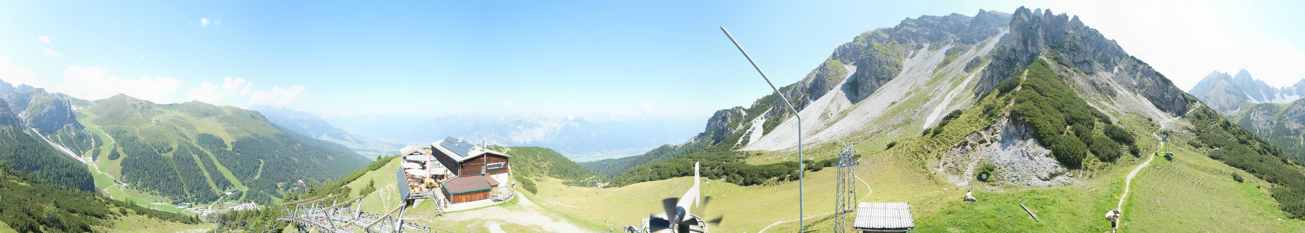 Archiv Foto Webcam Axams: Blick vom Birgitzköpflhaus