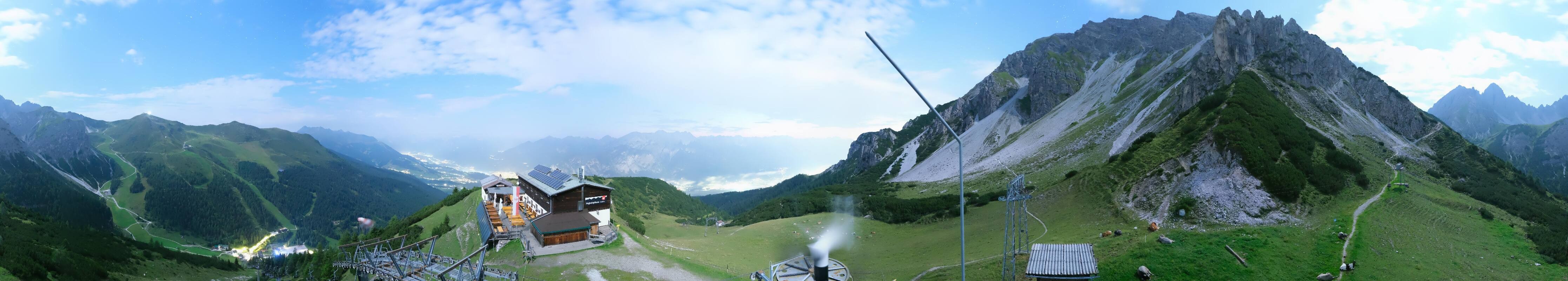 Archiv Foto Webcam Axams: Blick vom Birgitzköpflhaus